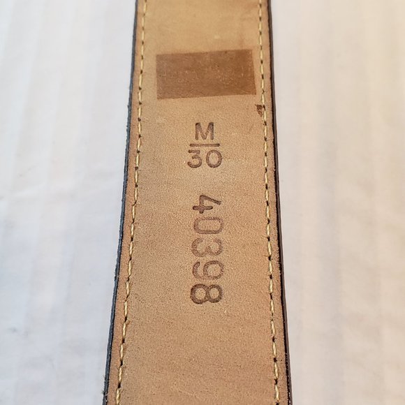 Brighton Belt Gold/Silver Tone Bangle Brown Leather Size M/30 - Picture 5 of 7